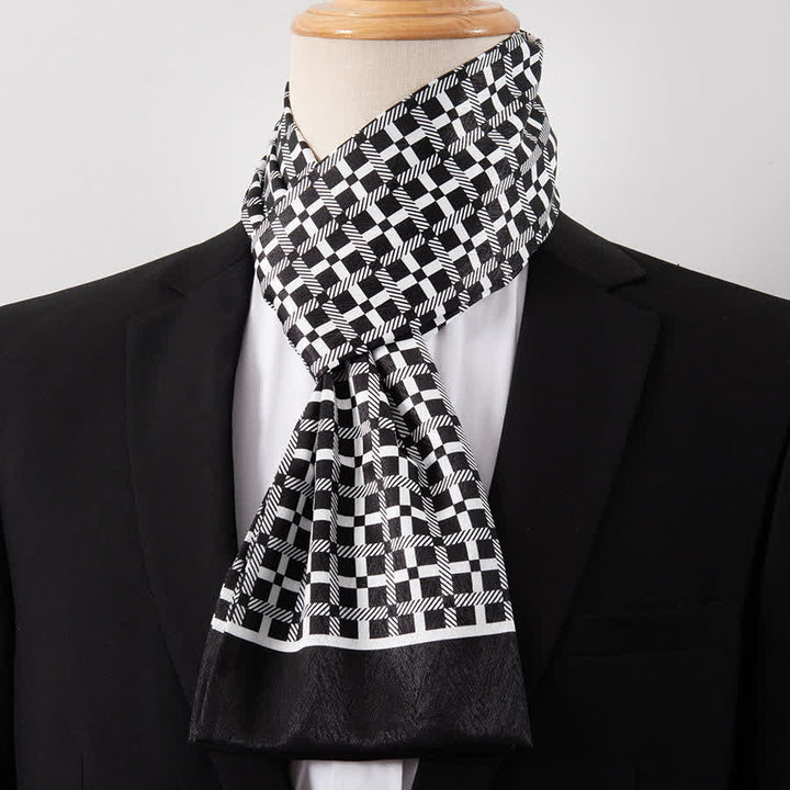 Écharpe Ascot fine pour homme, aspect soie, idéale pour les affaires. - Style n° 13 - image 13