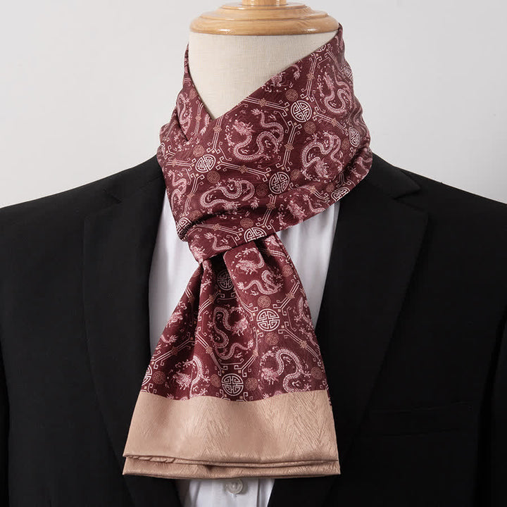 Écharpe Ascot fine pour homme, aspect soie, idéale pour les affaires. - Style n° 4 - image 4