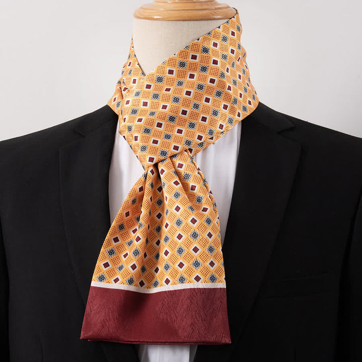 Écharpe Ascot fine pour homme, aspect soie, idéale pour les affaires. - Style n° 17 - image 17
