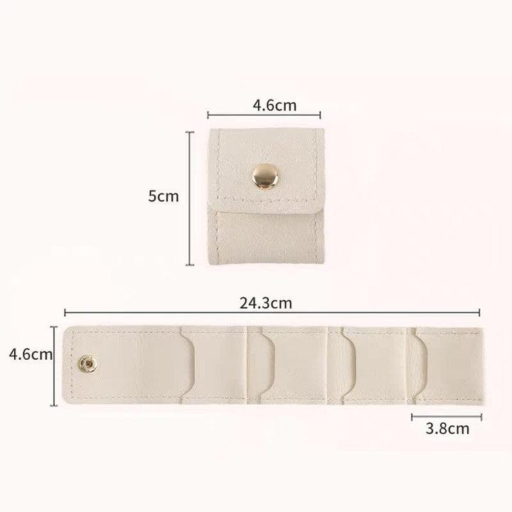 Boîte à bijoux de voyage pliable et portable à 4 compartiments - image 7
