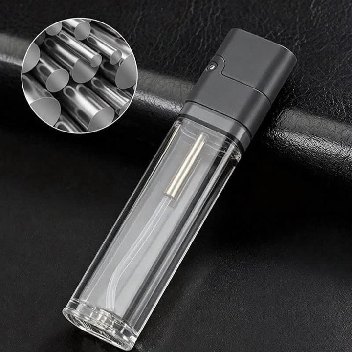 Briquet à pétrole vintage fin et transparent rechargeable - image 3