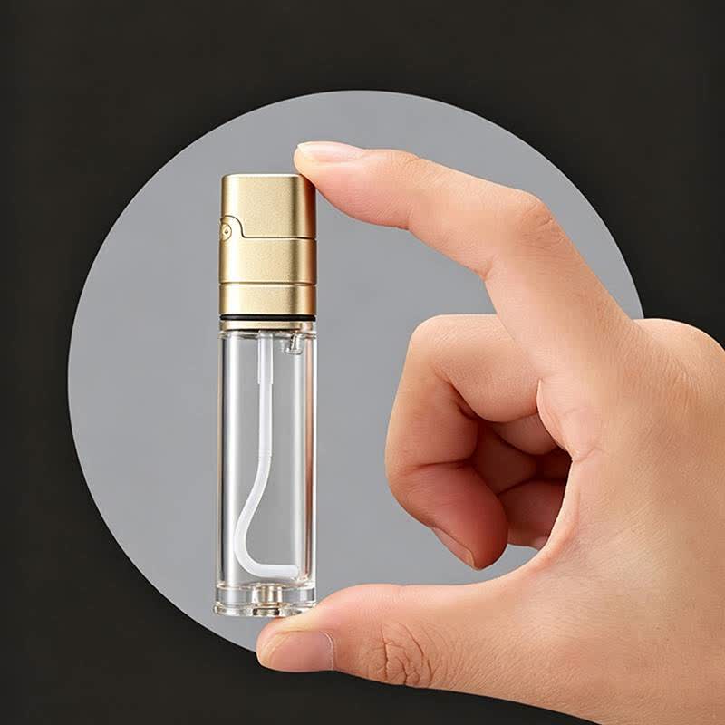 Briquet à pétrole vintage fin et transparent rechargeable - image 1