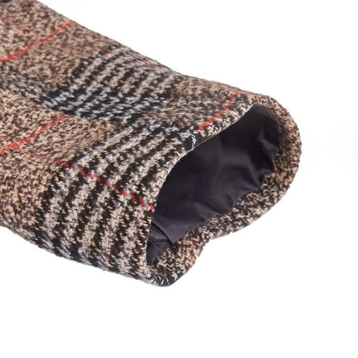 Veste de costume kaki à carreaux pour homme, style business casual - image 8