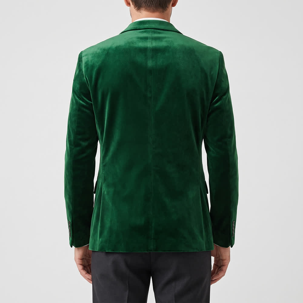 Costume de cérémonie en velours pour homme, style gentleman, idéal pour un mariage ou un bal de promo. - image 2