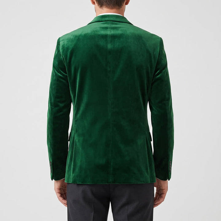 Costume de cérémonie en velours pour homme, style gentleman, idéal pour un mariage ou un bal de promo. - image 2