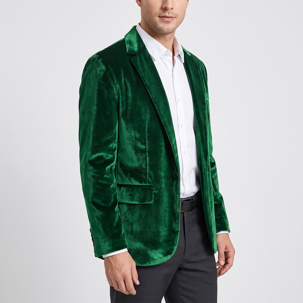 Costume de cérémonie en velours pour homme, style gentleman, idéal pour un mariage ou un bal de promo. - image 3
