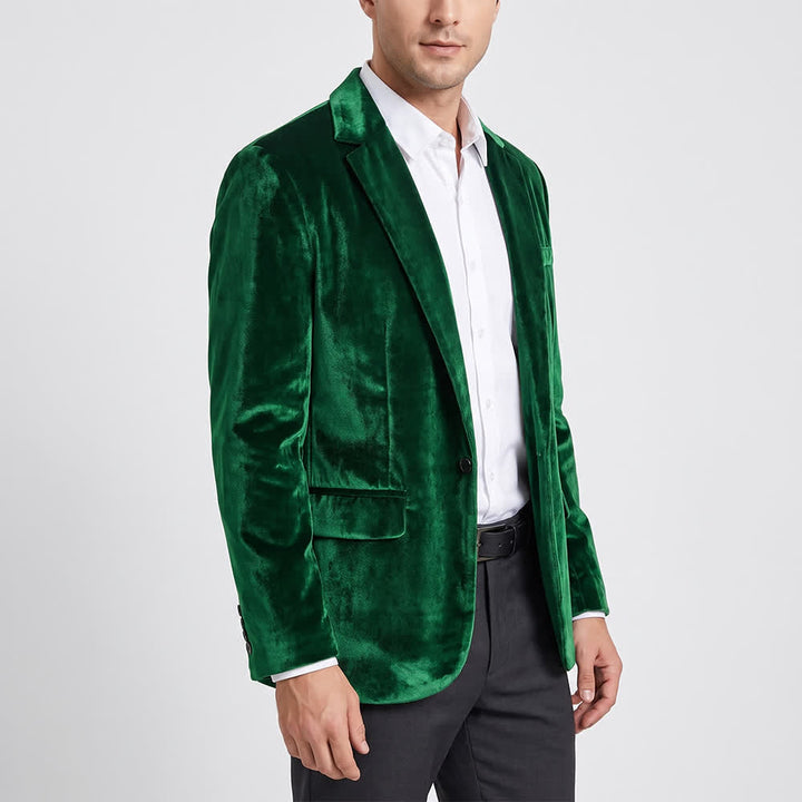 Costume de cérémonie en velours pour homme, style gentleman, idéal pour un mariage ou un bal de promo. - image 3