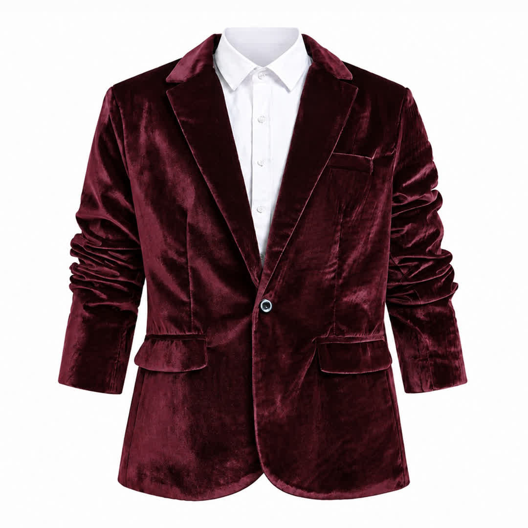 Costume de cérémonie en velours pour homme, style gentleman, idéal pour un mariage ou un bal de promo. - image 19
