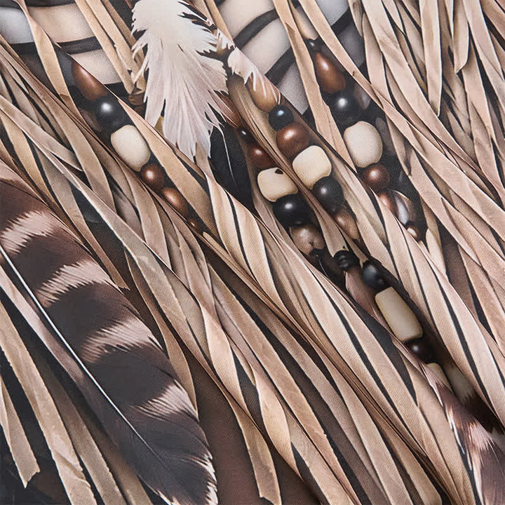 Veste à capuche zippée pour homme avec motif tribal imprimé en 3D - image 6