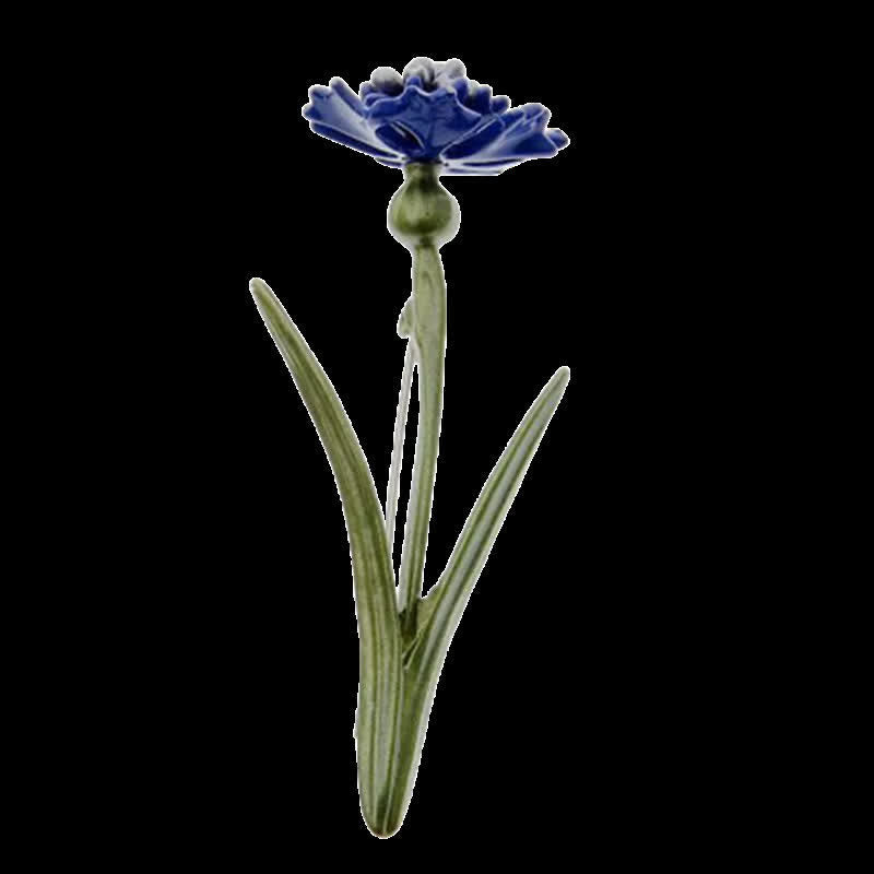 Broche botanique pour jardin féerique « Le langage des fleurs » - Bleuet - image 2
