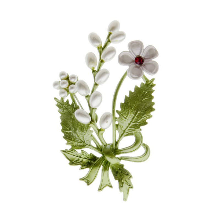 Broche botanique pour jardin féerique « Le langage des fleurs » - Marguerite - image 1