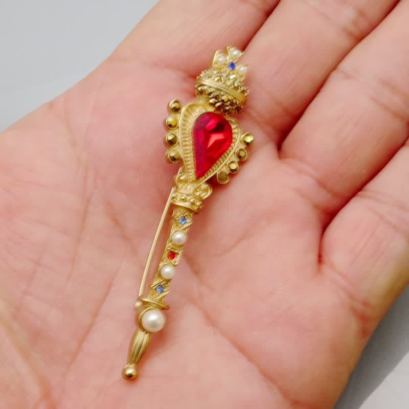 Broche botanique pour jardin féerique « Le langage des fleurs » - Sceptre d'or - image 19