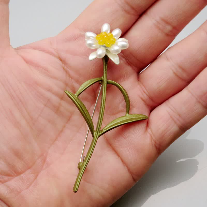 Broche botanique pour jardin féerique « Le langage des fleurs » - Œillet - image 21