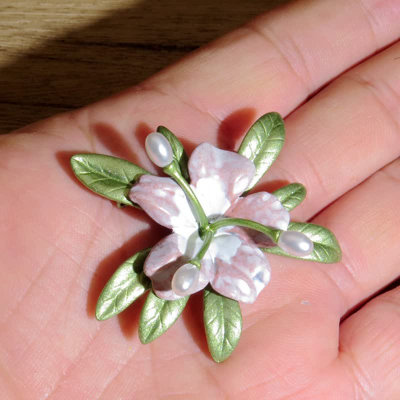 Broche botanique pour jardin féerique « Le langage des fleurs » - Azalée - image 22