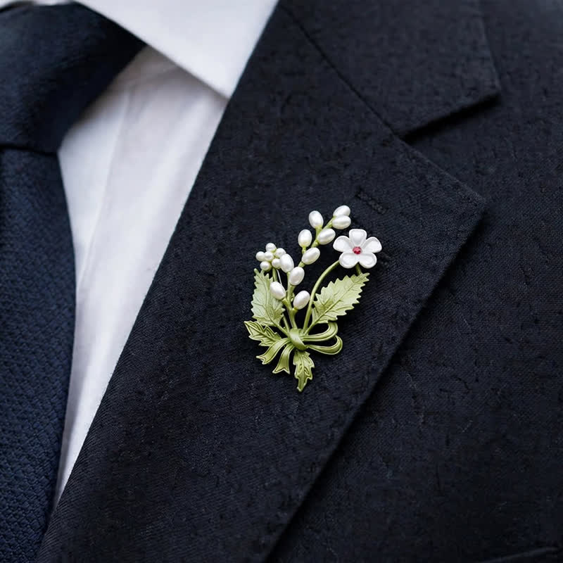 Broche botanique pour jardin féerique « Le langage des fleurs » - image 0