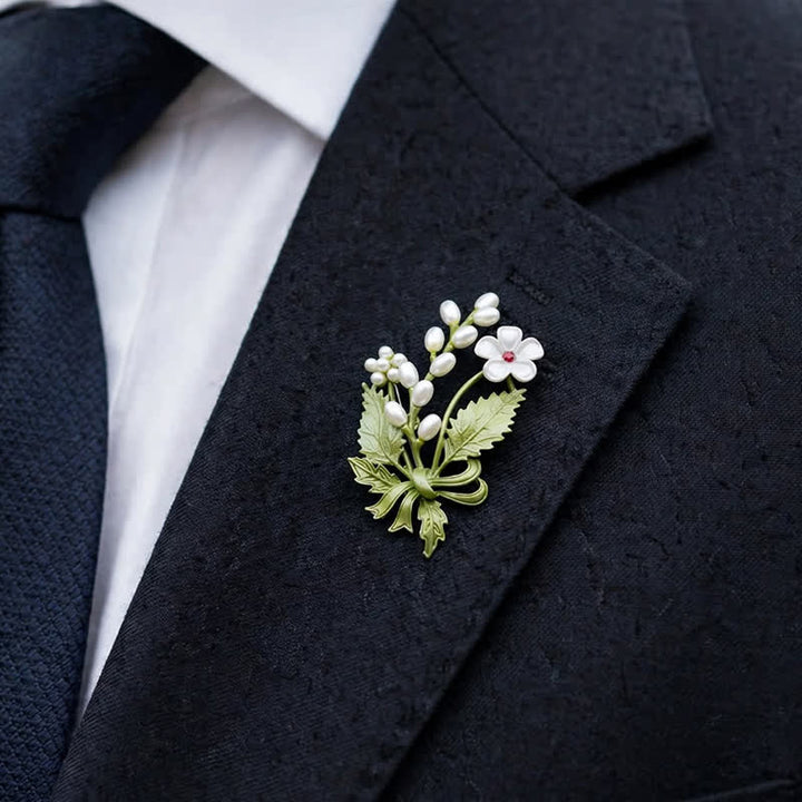 Broche botanique pour jardin féerique « Le langage des fleurs » - image 0