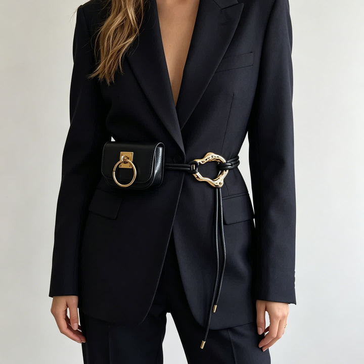 Mini sac banane pour femme, ceinture en corde - image 3