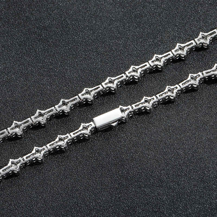 Bracelet à maillons en zircon cubique Starlight avec motif trèfle - image 11