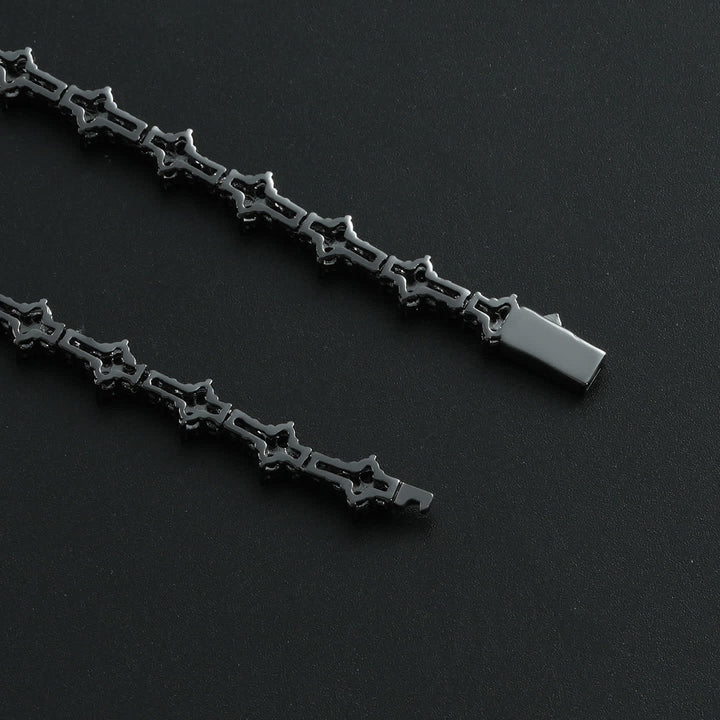 Bracelet à maillons en zircon cubique Starlight avec motif trèfle - image 3