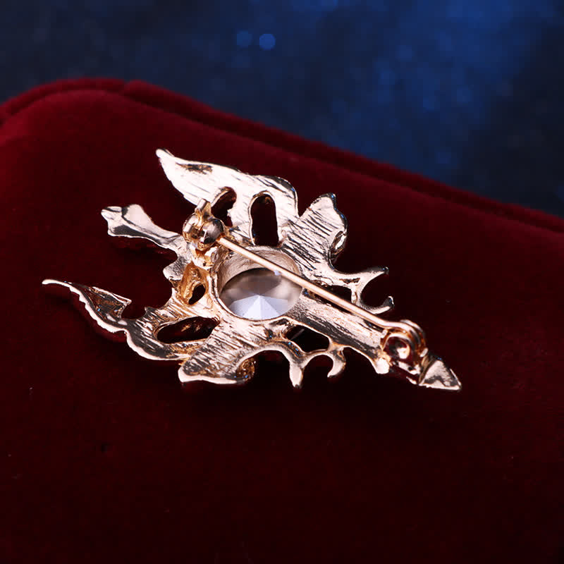 Broche rétro en forme d'épée de dragon pour homme