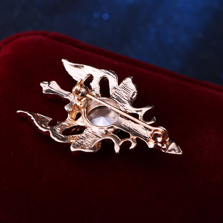 Broche rétro en forme d'épée de dragon pour homme