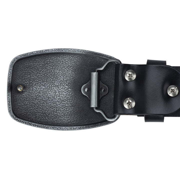Ceinture en cuir rétro pour homme avec motif aigle America's Freedom