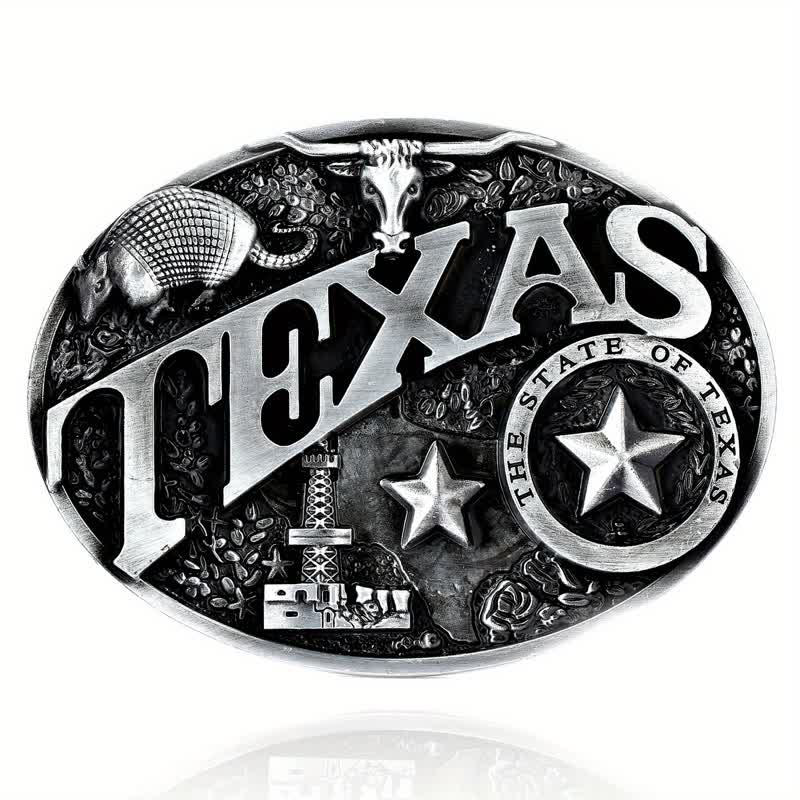 Ceinture en cuir à boucle Texas State Heritage Attitude pour homme