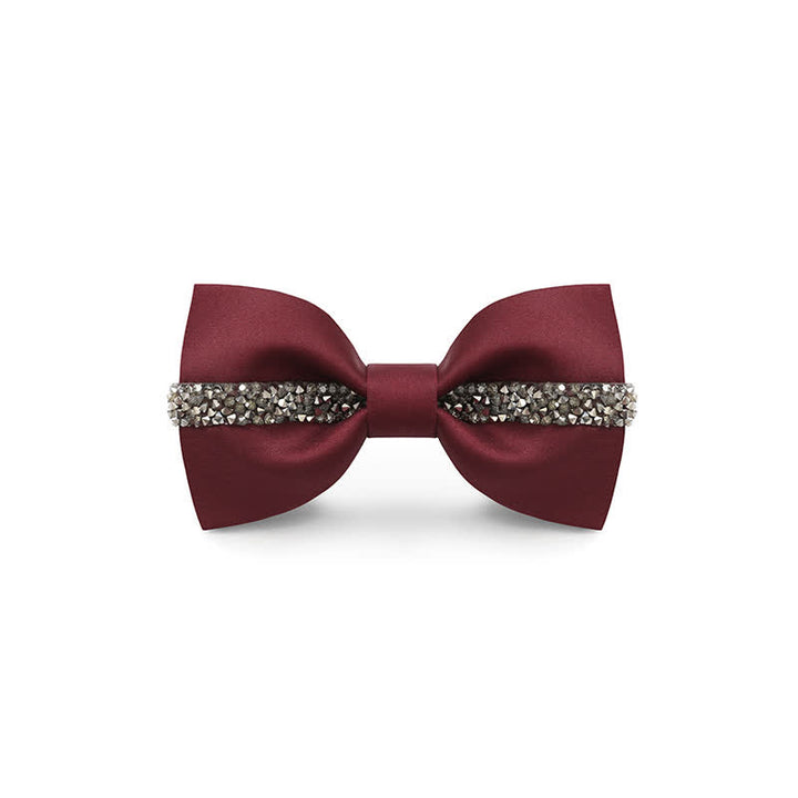 Nœud papillon de marié à chaîne brillante pour homme