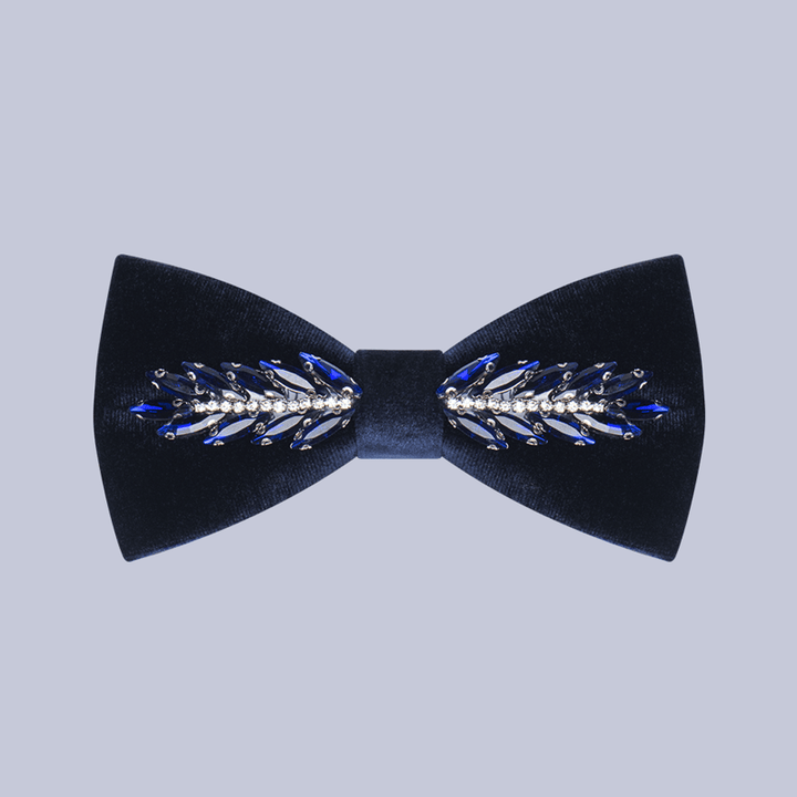 Nœud papillon en velours cristal pour homme