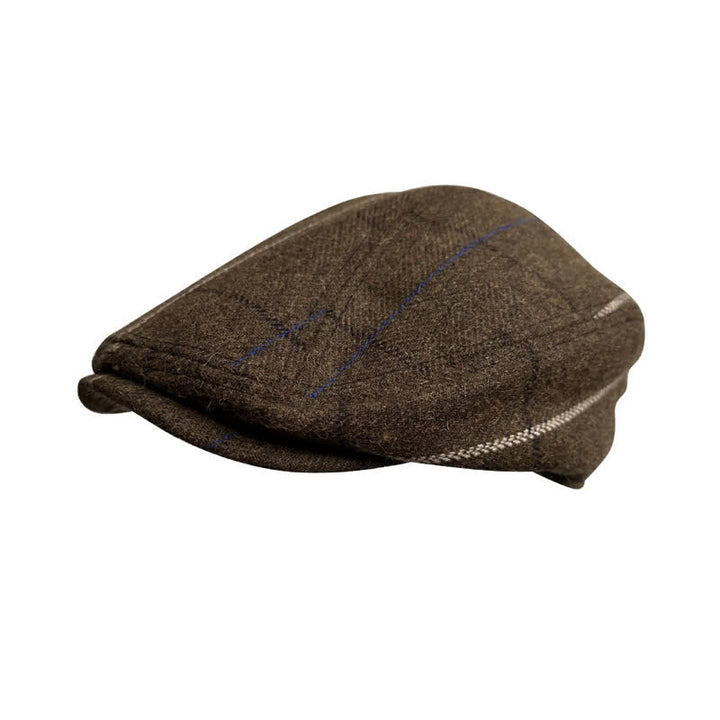 Casquette béret à rayures bleues et blanches vintage