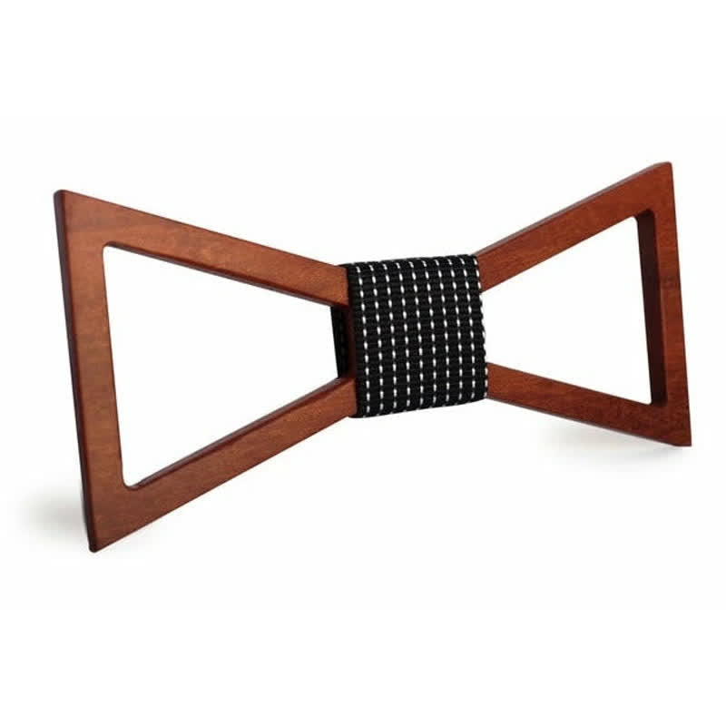 Noeud papillon classique en bois pour homme
