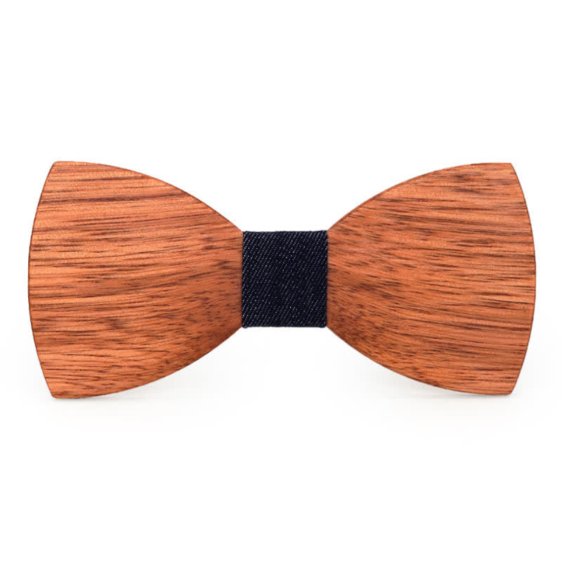 Noeud papillon vintage en bois de bégonia pour homme