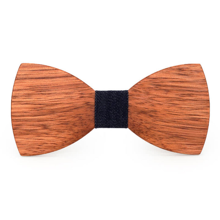 Noeud papillon vintage en bois de bégonia pour homme