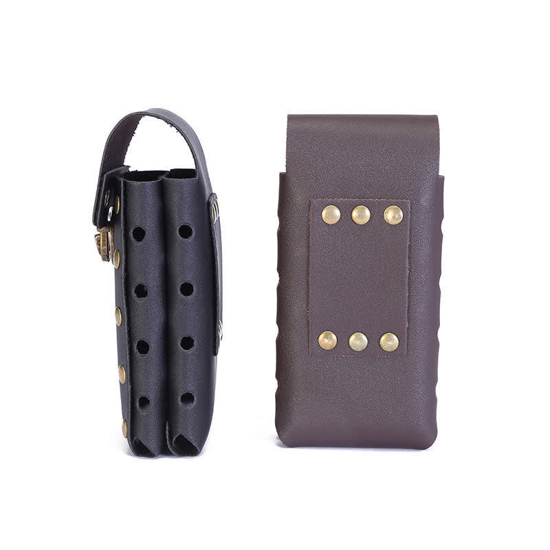 Sac ceinture vertical à double couche pour téléphone