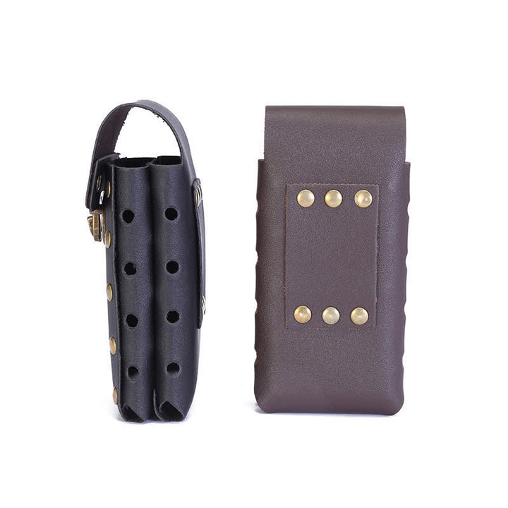 Sac ceinture vertical à double couche pour téléphone