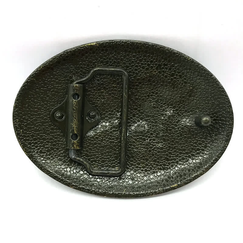Ceinture en cuir à boucle pour homme avec motif de cheval de cow-boy