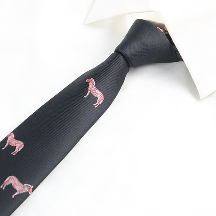 Cravate pour homme à motifs animaliers amusants