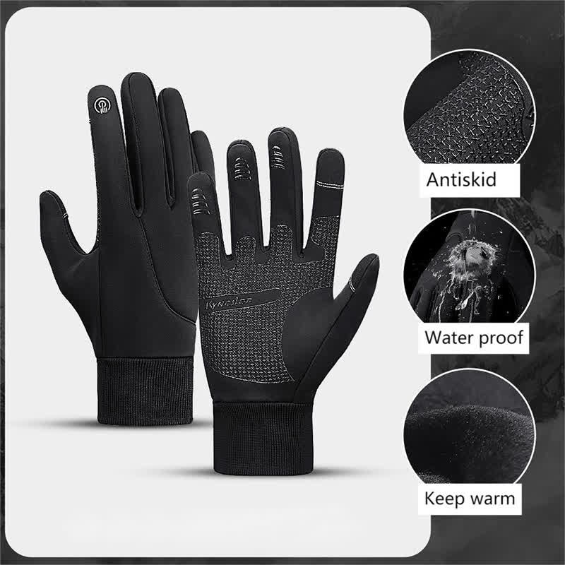 Gants tactiques extensibles pour écran tactile d'équitation d'hiver