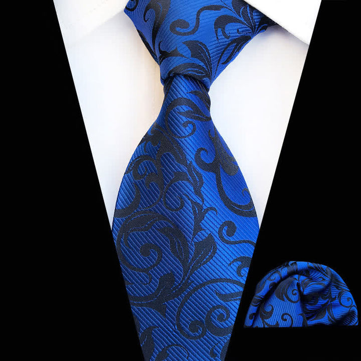 Lot de 2 cravates à motif floral pour homme - Bleu - image 8