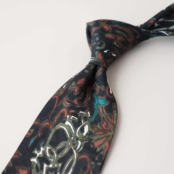 Cravate pour homme avec peinture abstraite classique - Style #18 - image 20