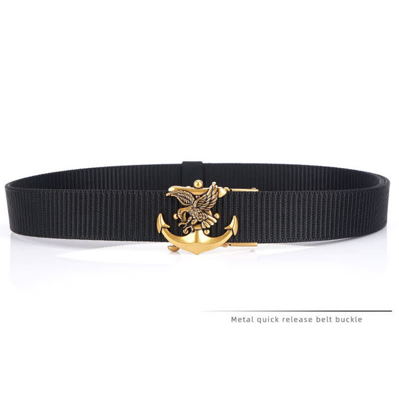 Ceinture en nylon avec ancre d'aigle pour homme