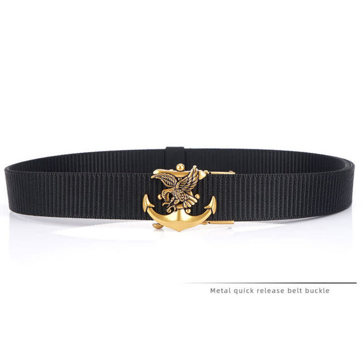 Ceinture en nylon avec ancre d'aigle pour homme