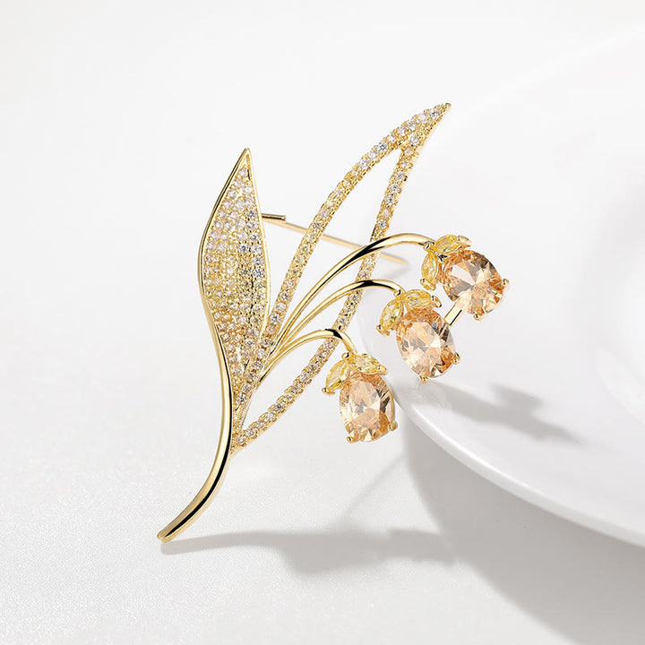 Broche muguet campanule pour femme