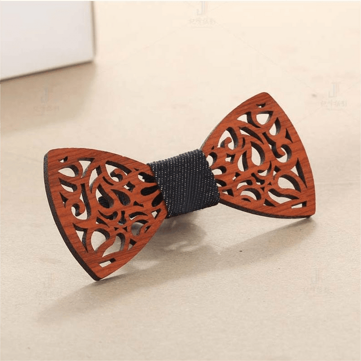 Nœud papillon en bois amusant et créatif pour homme