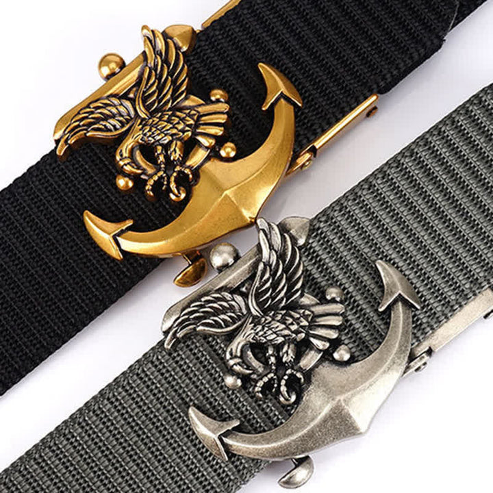 Ceinture en nylon avec ancre d'aigle pour homme