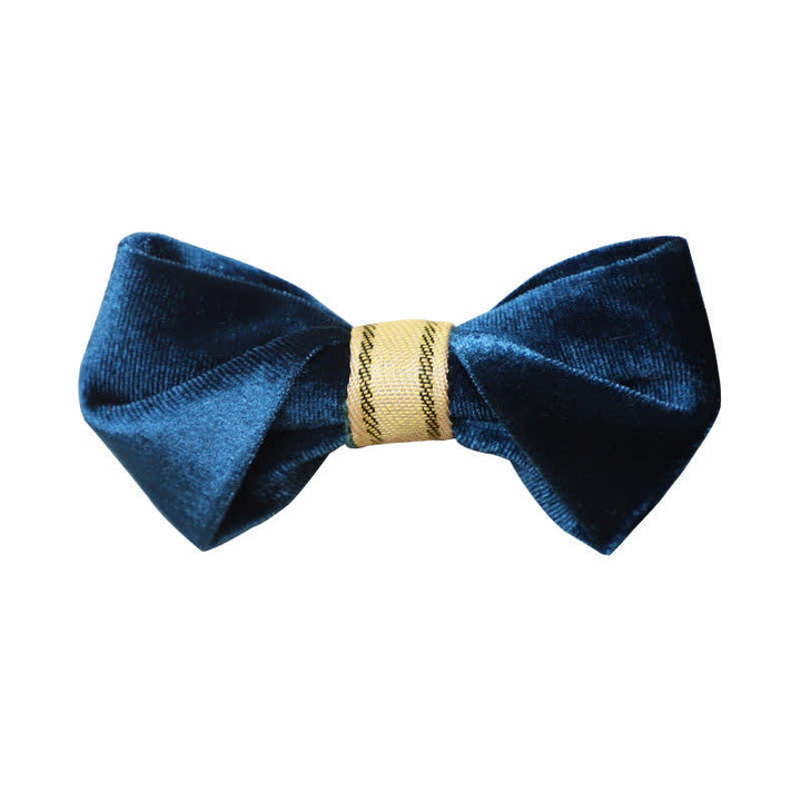Nœud papillon simple en velours torsadé pour homme