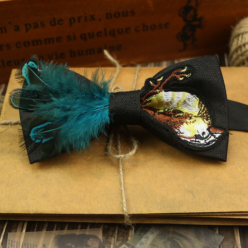 Nœud papillon à plumes de moineau graphique