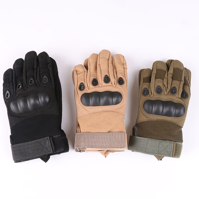 Gants tactiques épais doublés de polaire pour moto