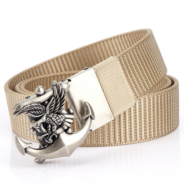 Ceinture en nylon avec ancre d'aigle pour homme