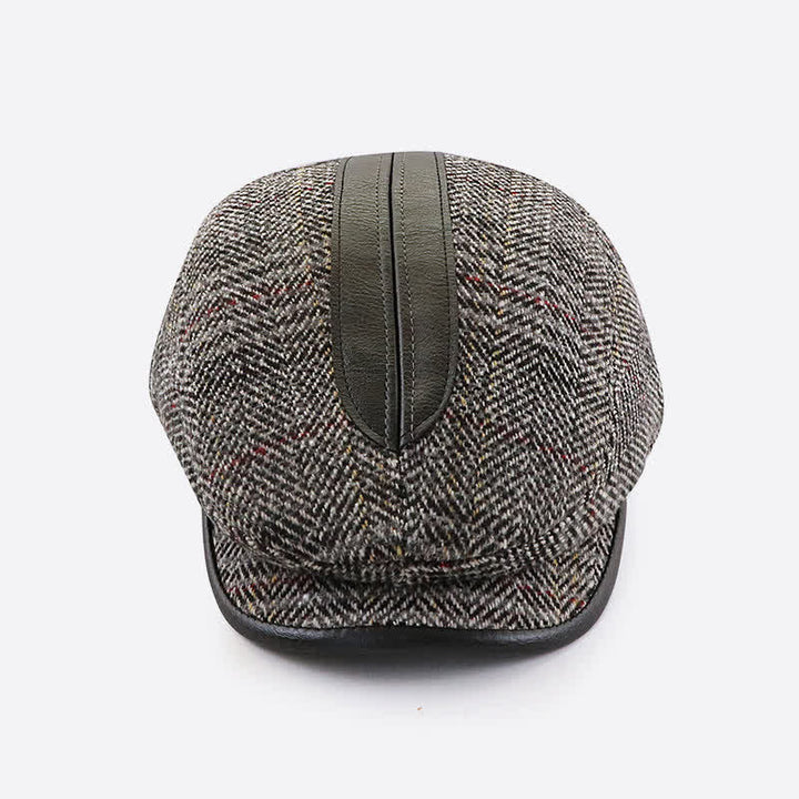 Casquette béret à visière courte de peintre vintage
